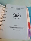 1997 Northwest Airlines B-747 Cockpit Operating Manual Binder