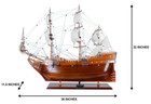 Arabella Arbella Winthrop Fleet Flagship Wood Tall Ship Model 36  Semi-built New