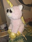 Feisty Pets Pink Unicorn Plush 9  Stuffed Animal Rainbowbarf Pegasus 2015