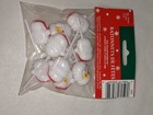 10 Vintage Christmas 3d Santa Head Plastic Cupcake Cake Picks Toppers     fs 