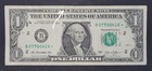 Rare-error Fw 2013b Duplicate 1  Dollar Star  Note Serial   B 07700416  