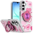 For Pinwheel Plus 6 Design Rotational Stand Hybrid Case Phone Cover