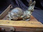 Museum Antique Austrian Vienna Cold Painted Bronze Hare Rabbit Blodgett Estate