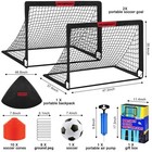 Kids Soccer Goals For Backyard Set - 2 Of 4  X 3  Portable Soccer Goal Traini   