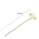 12 Stems White Silk Daffodils     Artificial Spring Centerpiece Flowers For Out   
