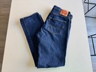 Levi s 501 Original Fit Men s Straight Leg Jeans W34 L34 Rinse Dark Wash Denim