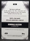 Domhnall Gleeson 2025 Topps Star Wars Stellar Signatures Purple Auto 7 10