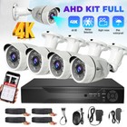 4 Camaras De Seguridad Exterior 1080p Inalambrica Con Vision Nocturna W dvr