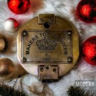 Antique Maritime Brass Brunton Compass  thos J Evans London  Geological Compass