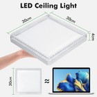 48w Led Ceiling Down Light 6500k Flush Mount Kitchen Lamp Home Fixture Square