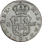 1796 5-m Mf Spain Carlos Iv Silver 1 2 Real Madrid Mint Km-438 1 Pcgs Unc Detail