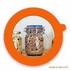 12 Pack Silicone Gasket Airtight Rubber Seals Rings For Mason Jar Lids Orange
