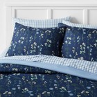 5pc Twin Extra Long Floral Printed Microfiber Reversible Comforter   Sheets Set