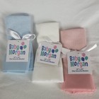 Baby Morgan Thermal Waffle Blanket Nylon Satin Trim - 18x20 Mini Choice Of Color