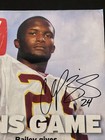 Champ Bailey Signed Tv Guide Washington Redskins Edition No Coa Back Cover Torn