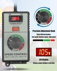 Variable Speed Controller  120v 15 Amp Ac Motor Speed Controller For Electric   