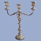 Antique 1912 Ellis-barker Silver Plated Ornate Candelabra Victorian Twisted Arms