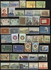 Iceland - Group Of 125 Early To Modern Used Stamps On Three Pages   Labels