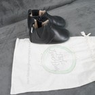 Little Love Bug Kids Black Leather Shoes Size 7 Soft Sole Dress Ankle Boots