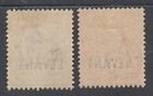 British Levant 1905 Kevii 1 2d And 1d 