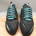 Scarpa Instinct  Mens 9 Womens 10 Rock Climbing Shoes Aqua Blue Black Lace Up