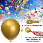 Gold Balloons 100 Pack  12 Inch Gold Chrome Latex Balloons For Birthdays    