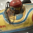 Vintage Tin Friction 1950 s Open Wheel Racer Race Car W Driver  58 Japan