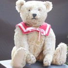 Adorable Antique Steiff Teddy Bear 20  1930s W Button   Long F W Collar   Toy