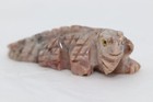 1-1 2  Hand Carved Stone Soapstone Lizard Made In Peru Effigy Totem Animal