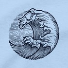 Ocean Waves T Shirt Deep Blue Sea Diving Sailing Surfing Beach Conservation Tee