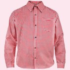 Euc sz 3xl German Style Men s Shirt plaid Red  Oktoberfest germany Lederhosen