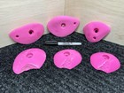 Set Of 6 Pink Rock Climbing Holds  Please Read Description And See Pics 