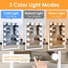 Vanity Mirror With Lights  Hollywood Lighted Makeup Mirror With 3 Color Light   