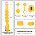 Upgraded Gas Can Spout Replacement  3-pack Gas Can Nozzle Leak-proof Design     