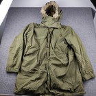 Vtg 70s Parka Extreme Cold W Liner Medium M-65 Fishtail Fur Hood Military Jacket