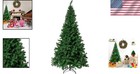 Stunning 6 Ft Christmas Tree - Easy Assembly  1000 Branch Tips For Holiday Charm