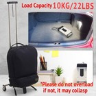 Upgraded - Mini Folding Hand Truck  Luggage Cart With 2 Wheels  Travel Cart