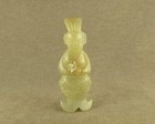 Chinese Old With Carved Jade Carving Fancy Fish Body Human