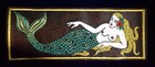 Gemsco Vintage Nos Usn Liberty Cuff Patch  1  Pair - Pure Silk Mermaid Design