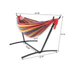 2 Person With Carrying Black Case Portable Hammock With Stand Outdoor Patio