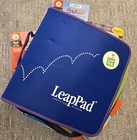 Leappad System 5 Books   5 Working Cartridges Inc   Zip Carry Case W pockets 