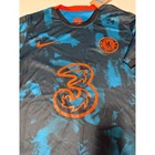 Nike Chelsea Fc 2021-22 Third Jersey Teal Orange Mens Medium Soccer Shirt New