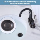Bathroom Sink Drain With Lift Rod  Oil Rubbed Bronze Bubbed 