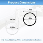 Faucet Repair Kit With O-rings  Bearings  And Lube For Kitchen Faucets