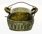 Antique Bronze Burmese Water Buffalo Bell-approx  3 5  To 4  Tall