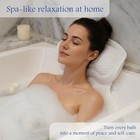 Us Stock Bath Pillow For Tub 4-piece Spa Gift Set Neck Back Support 4d Mesh