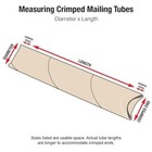 Snap Seal Kraft Mailing Tubes  3 X 18 Inches  Pack Of 24  For Shipping  Storing 