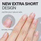 Extra Short Coffin Nail Tips - 450 Pcs Upgraded Matte Soft Gel Full Cover Nail