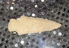  a8  Woodland   era Stone Projectile Point  Hand   worked Flint Knife Tool  2 5  Tan