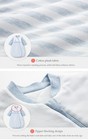 Ouyun Baby Organic Sleeping Bag  Detachable Sleeve  Wearable Blanket  Grey  130g